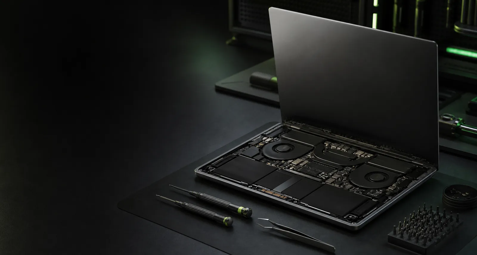 Immagine illustrativa di un intervento su un notebook